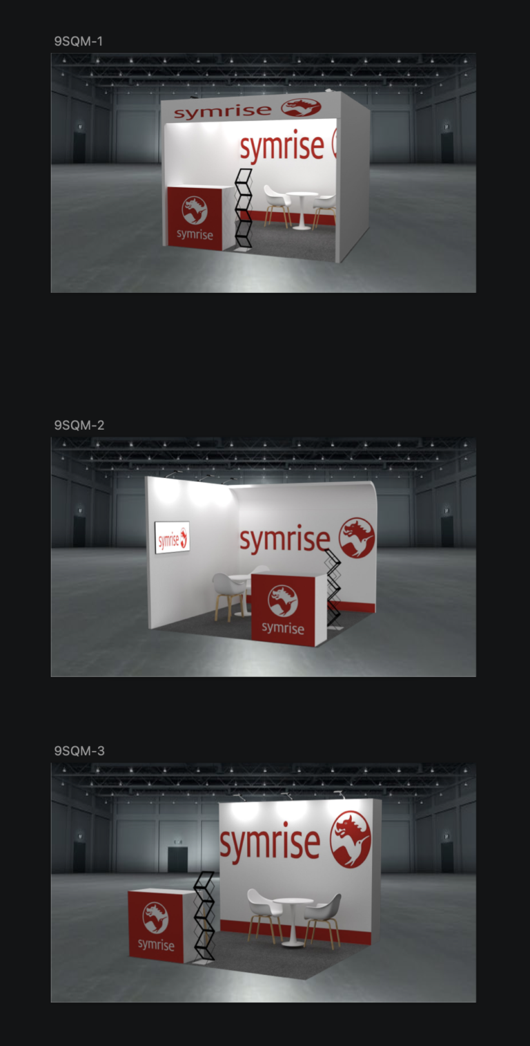 صورة تصميم حقيبة Symrise Standard Booth