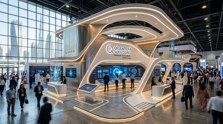 تصميم وبناء منصات العرض لمعرض الشرق الأوسط للطاقة وإنترسولار 2026