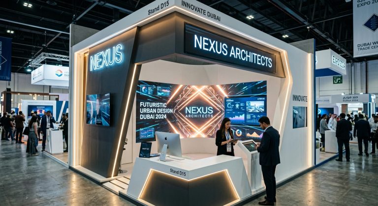 موسم معارض دبي أبريل 2026: اتجاهات تصميم المنصات المخصصة